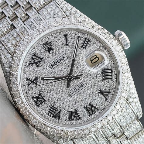 full diamond watch rolex